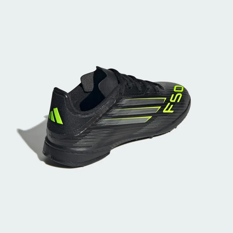 adidas F50 League Turf Core Black Iron Metallic Lucid Lemon (JH9999)