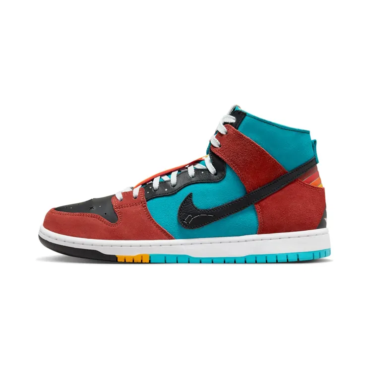 Nike SB Dunk High Di’orr Greenwood “Turquoise Blue / Rugged Orange / Black” (FQ1775-400)