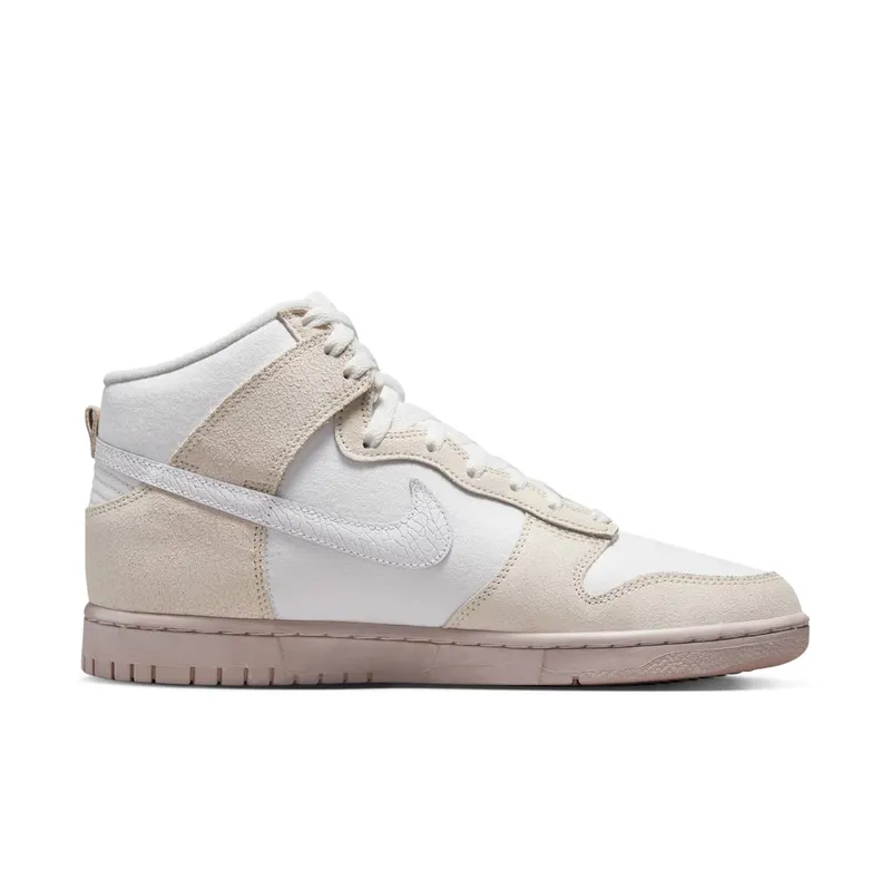 Nike Dunk High Retro PRM “Cracked Leather Swoosh” (DV0822-100)