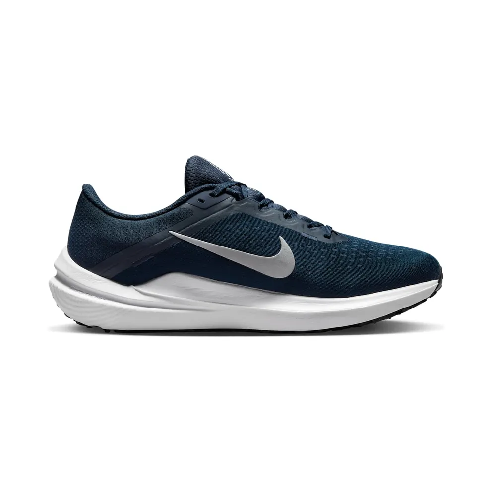 Nike Air Winflo 10 “College Navy / Platinum Tint / Black / Metallic Silver” (DV4022-400)