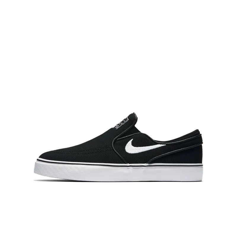 Nike SB Stefan Janoski Canvas Slip-on Older Kids’ Skateboarding Black (882988-002)