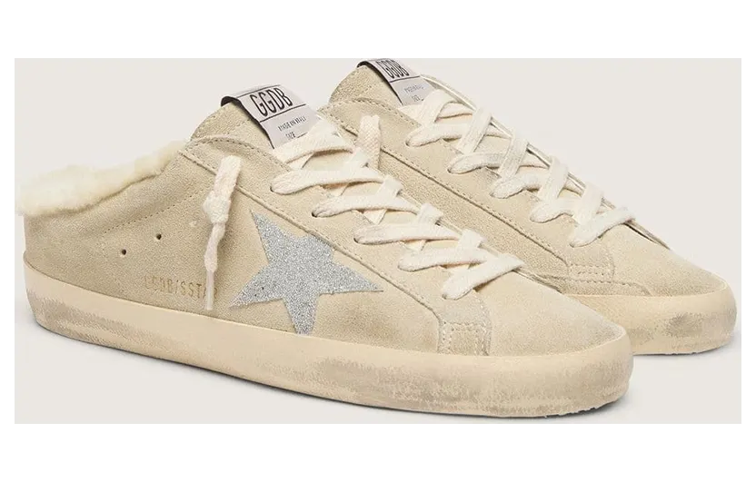 Golden Goose Super-Star Sabots With Swarovski Crystal Star And Shearling Lining (GWF00110.F006706.10856) (2)