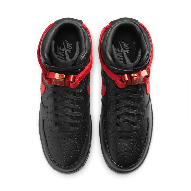 Nike x Alyx Air Force 1 Black University Red (CQ4018-004)
