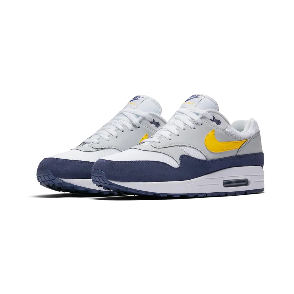 Nike Air Max 1 Blue Recall White/Blue Recall-Pure Platinum-Tour Yellow (AH8145-105)