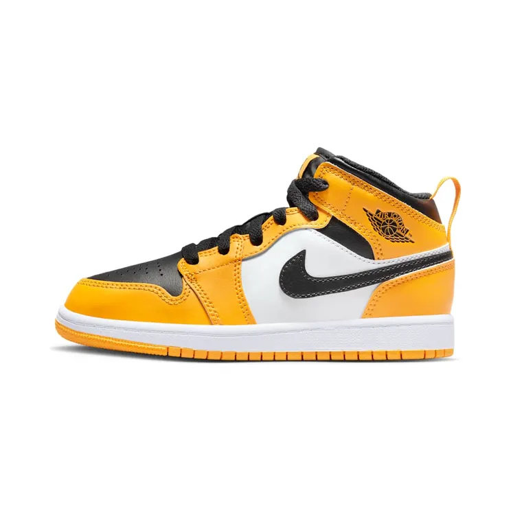 Jordan 1 Mid PS “Taxi / White / Black” (640734-701)