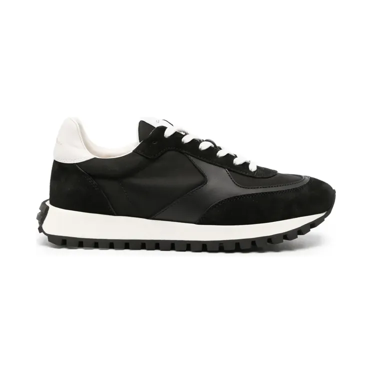 Gianvito Rossi Gravel mit Wildledereinsätzen “Black” (S25460W1OFCSCY)