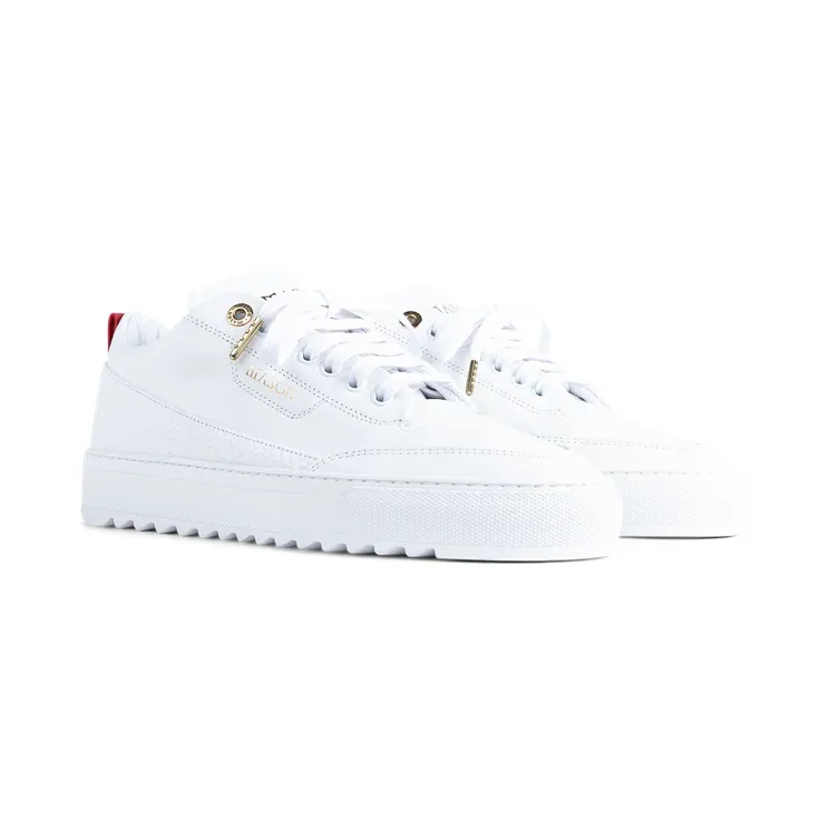 Mason Garments Torino Leather/Python White (SS20-12F)