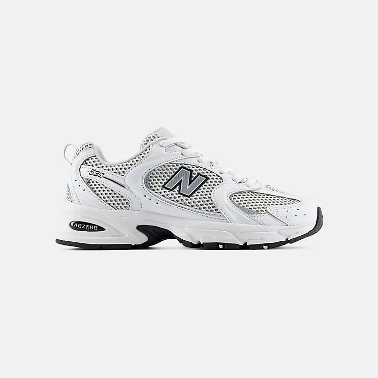 New Balance 530 “White Silver Metallic Black Sole” (U530KLB)