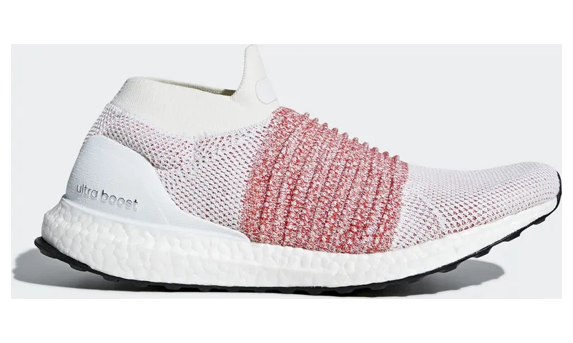 adidas Ultra Boost Laceless White Scarlet (BB6136)
