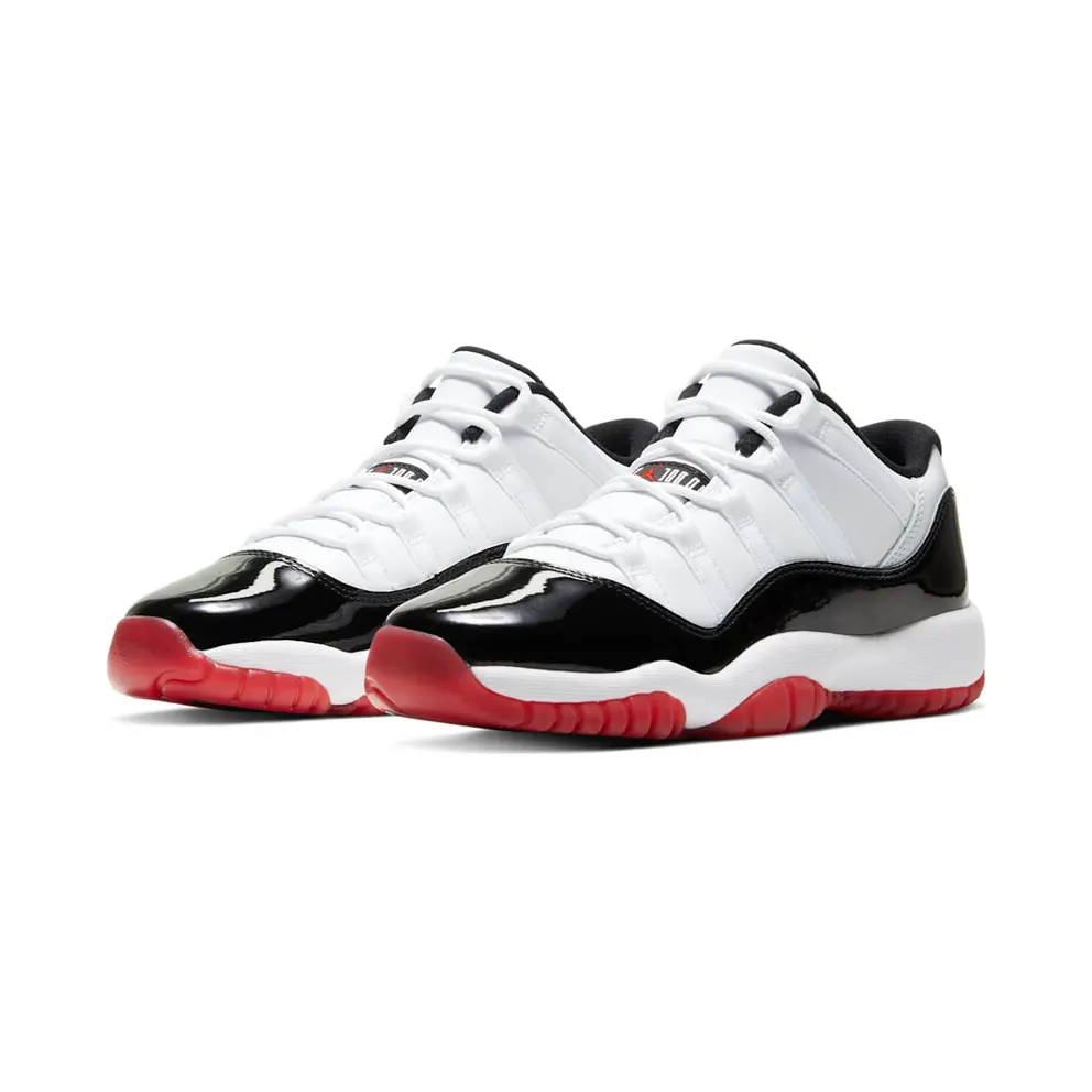Air Jordan Nike AJ XI 11 Low Suede ‘White Bred’ (GS) (2020) (528896-160)