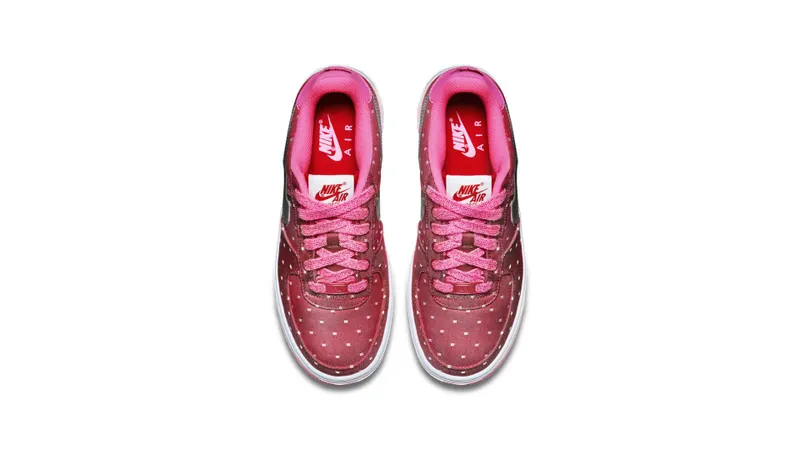 Nike Air Force 1 Dark Red (GS) Dark Red/Metallic Silver-Pink Power-White (314219-603)