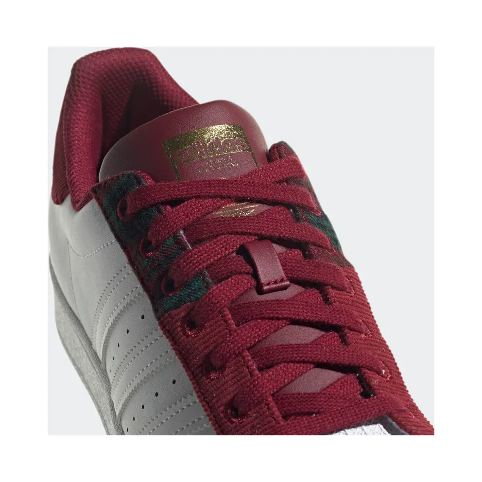 Adidas Superstar Collegiate Burgundy / Cloud White / Gold Metallic (H00211)