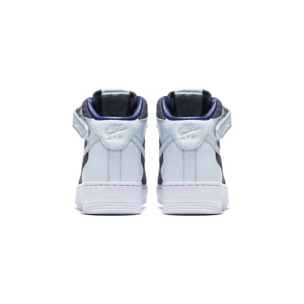Nike Air Force 1 07 Mid Leather Premium Midnight Navy (W) Midnight Navy (857666-400)
