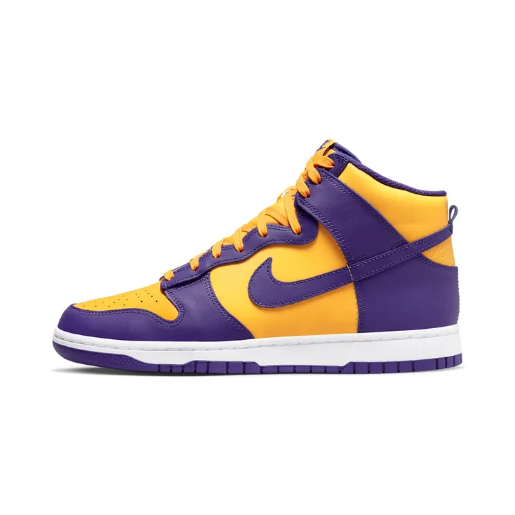 Nike Dunk High Retro Lakers “Court Purple / University Gold / White” (DD1399-500)
