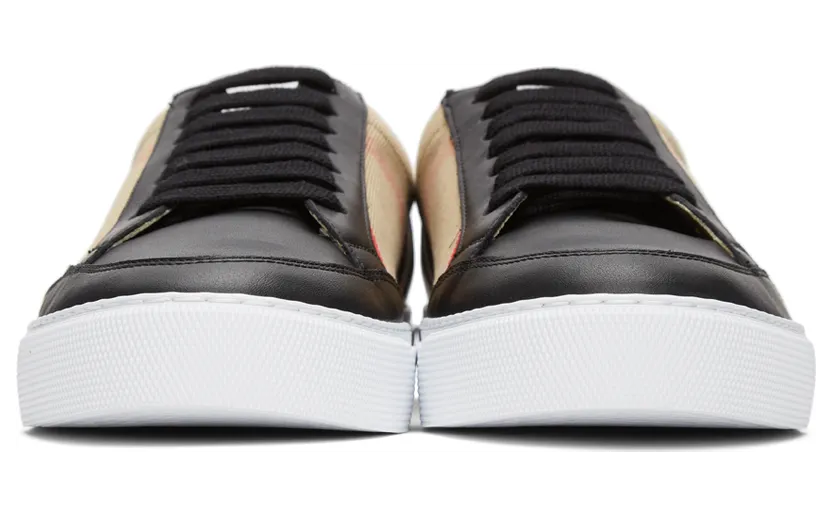 Burberry Black & Beige Salmond Sneakers (8024331) (2)