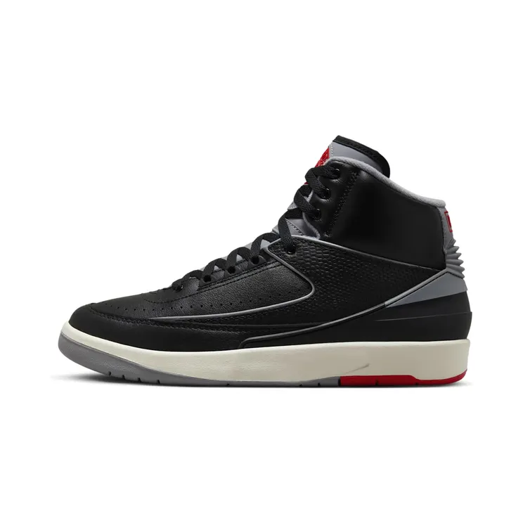 Air Jordan 2 “Black / Fire Red / Sail / Cement Grey” (DR8884-001)