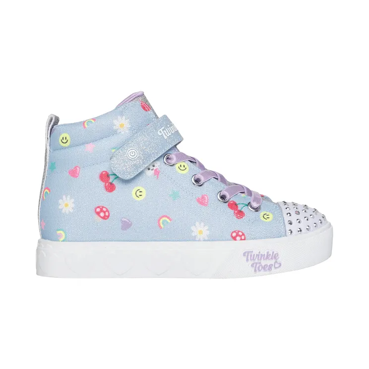 Skechers Twinkle Toes: Heart Steps “Icon Party Light Blue” (314622LLBMT)