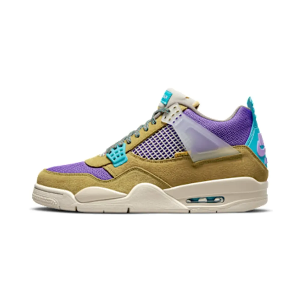 Air Jordan x Union 4 Desert Moss (2021) – “Desert Moss / Turquoise Blue / Dark Iris” (DJ5718-300)