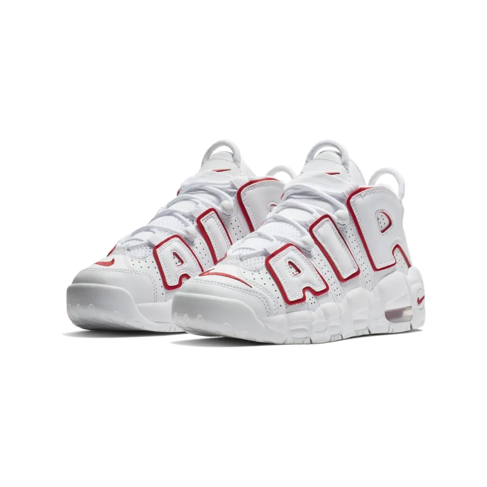 Nike Air More Uptempo White Varsity Red Outline (GS) White/Varsity Red-White (415082-108)