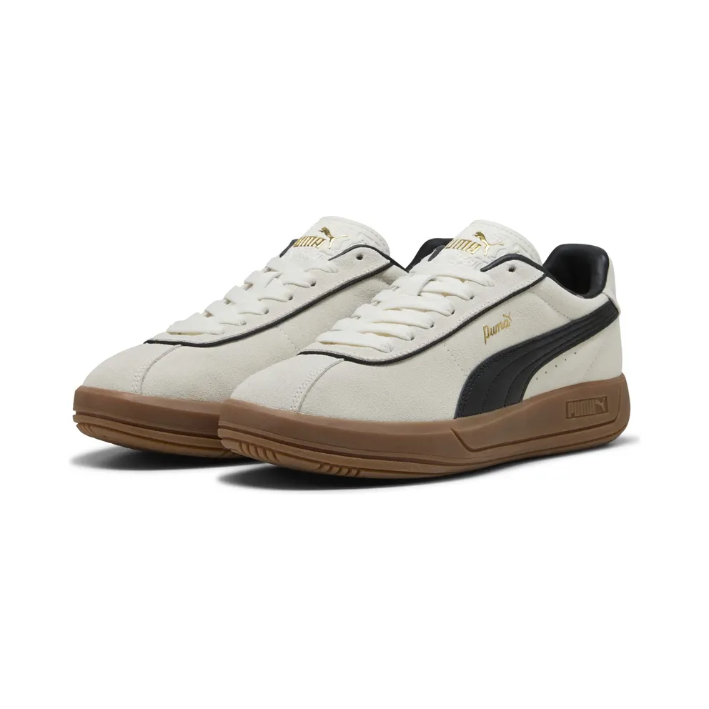 Puma Club Klassika Suede “Warm White / Puma Black / Puma Gold” (400718_01)