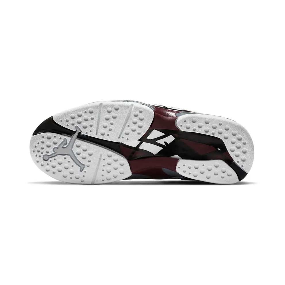 Jordan 8 Retro White Burgundy (W) White/Black-Neutral Grey-Deep Burgundy (CI1236-104)