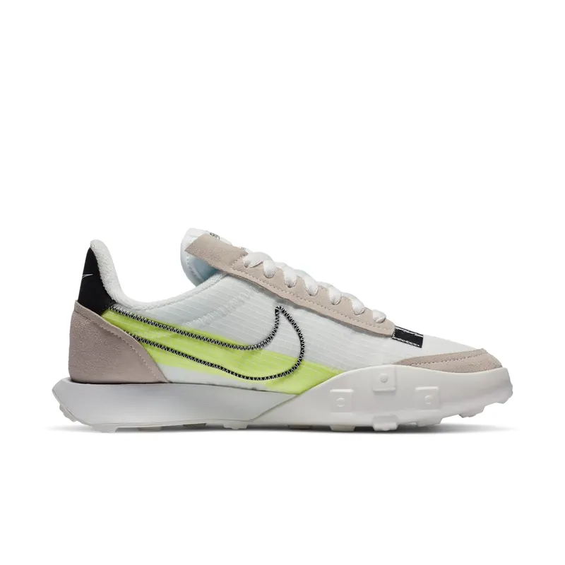 Nike Waffle Racer 2X Summit White (W) Summit White/Volt/Chrome (DC4467-100)