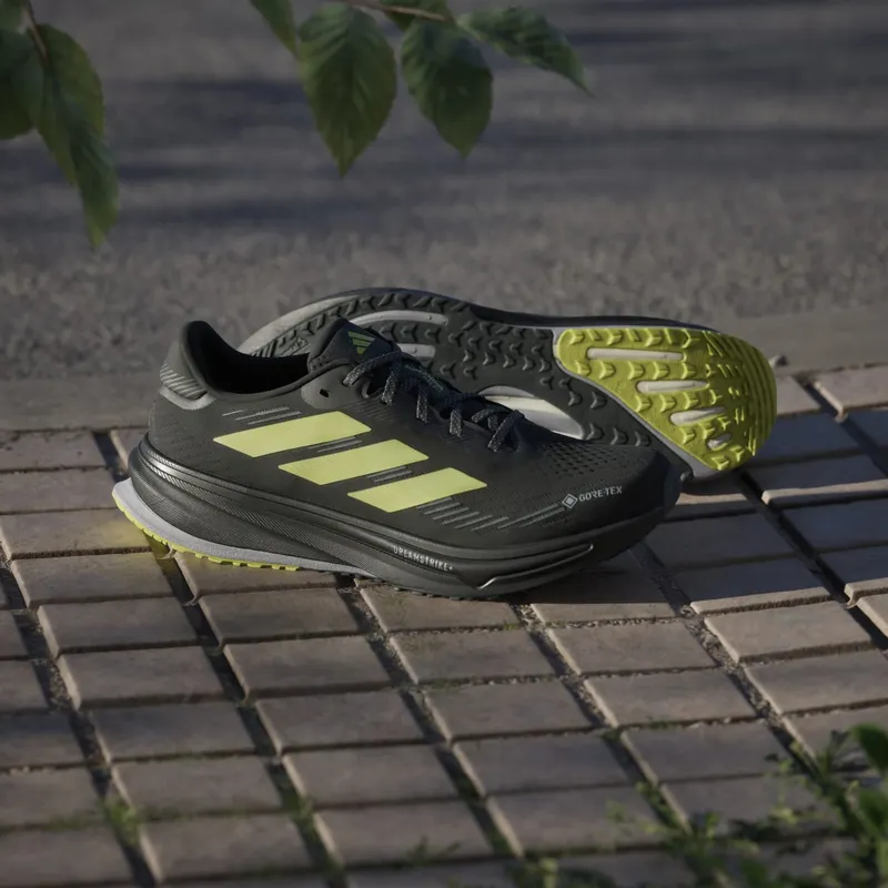 Adidas Supernova Rise GTX Running Shoes Core Black / Preloved Lime / Carbon (JR9598)