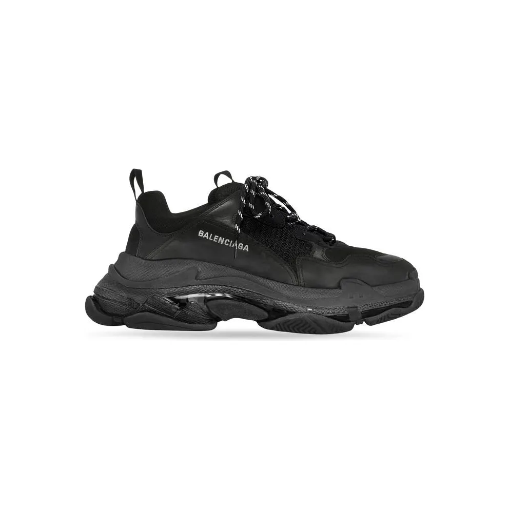 Balenciaga Triple S Clear Sole Black (541624W2FB11000)