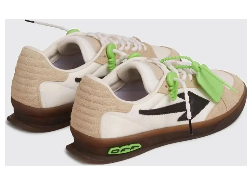 Off-White End of Play Suede and Nylon Sneakers White (M2ALS6F0026865) (2)