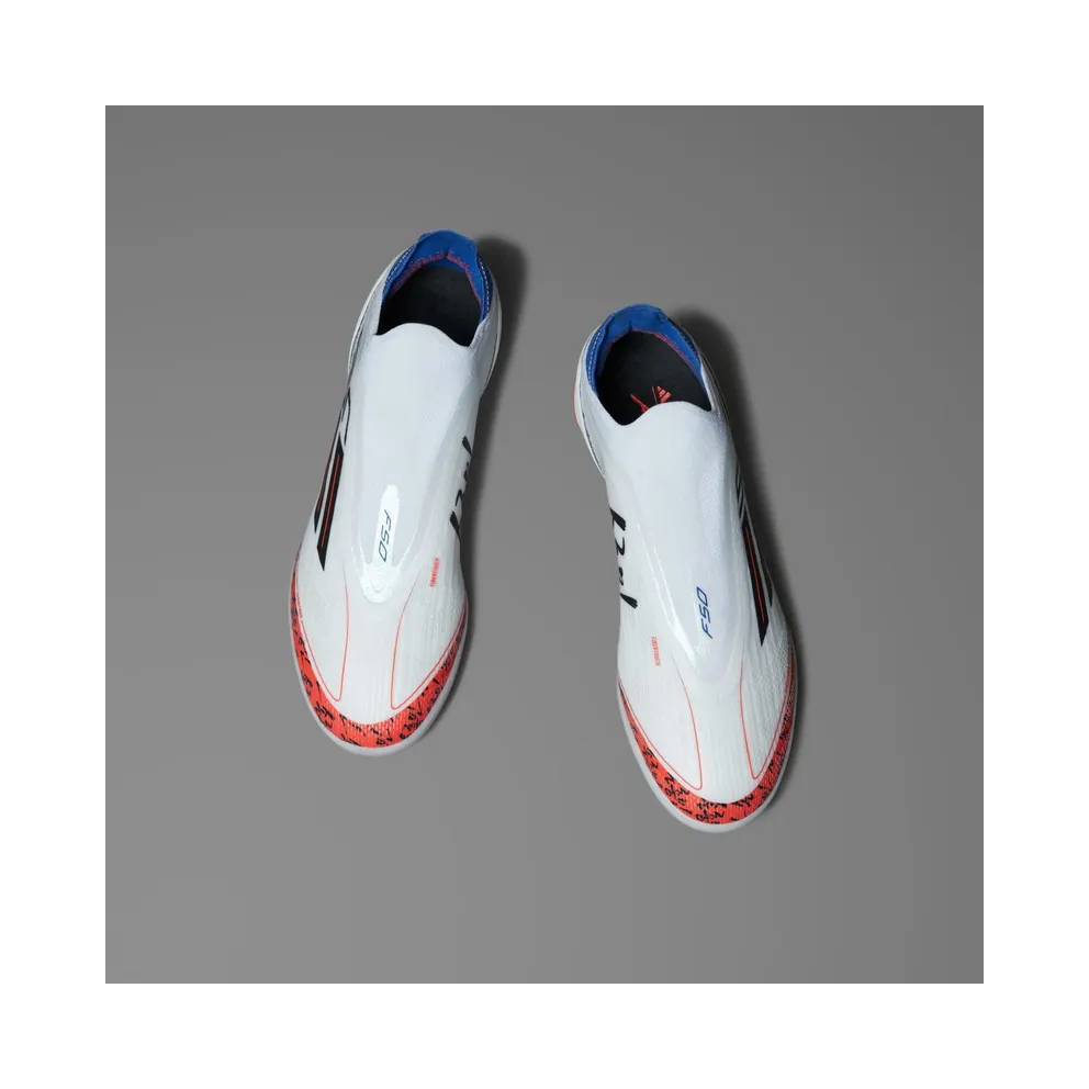 adidas F50 Pro Son Laceless Turf Cloud White Bright Red Blue (JR5892)