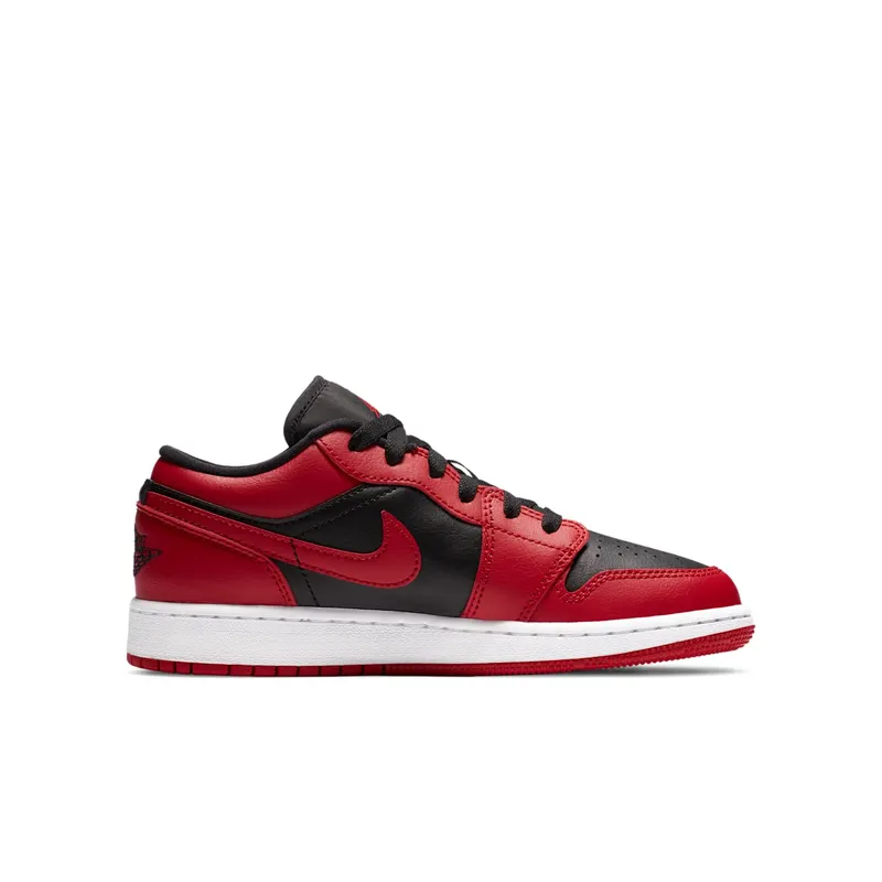 Jordan 1 Low Reverse Bred (GS) Gym Red/Black-Gym Red-White (553560-606)