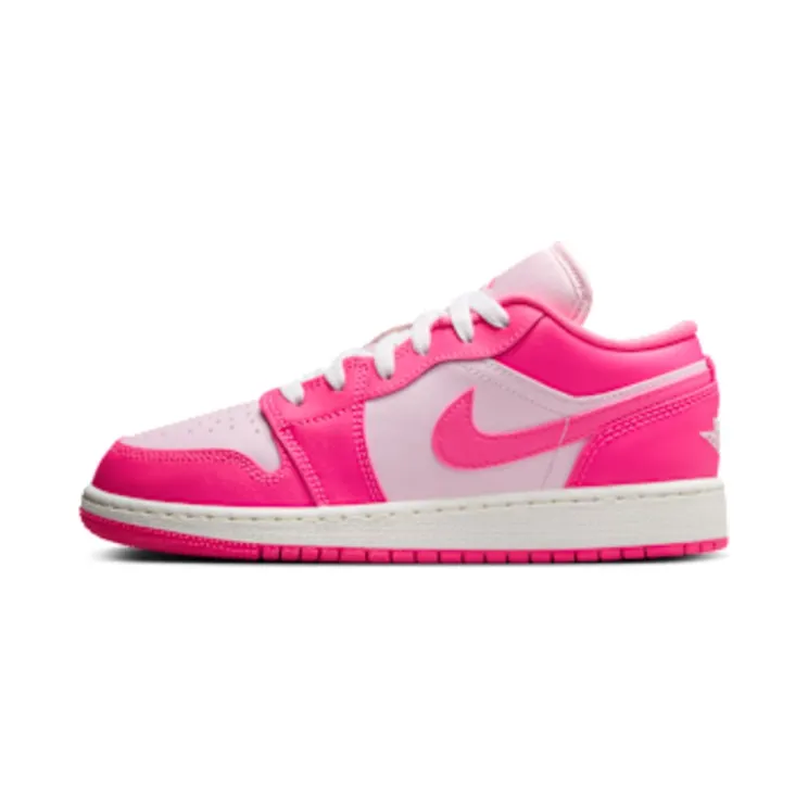 Jordan 1 Low GS Valentine’s Day “Pink Foam / Summit White / Hyper Pink” (553560-661)