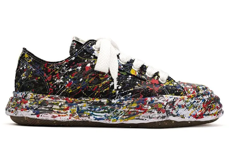 Maison Mihara Yasuhiro Peterson23 OG Sole Canvas Low Sputtering Paint Black White (A14FW725-BLK)