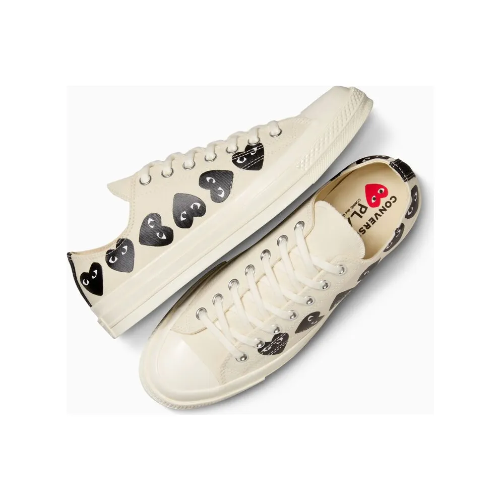 Converse x Comme des Garçons PLAY Chuck 70 Multi Heart Milk/Black/Egret (A08150C)