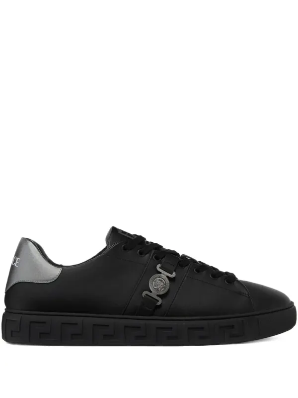Versace Greca Sneakers mit La Medusa-Verzierung – Schwarz (10144601A15773)