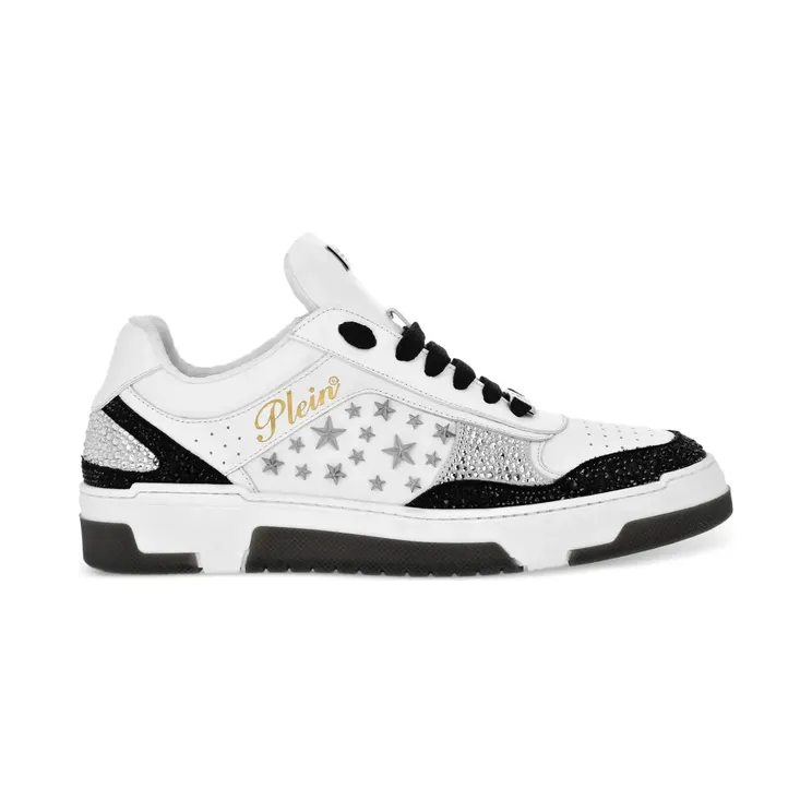 Philipp Plein mit Nietenverzierung “White” (PAESUSC0756PLE075N)