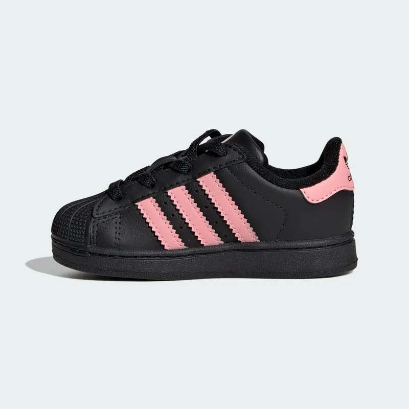 Adidas Superstar II Comfort Closure with Elastische Veters Core Black / Glow Pink / Core Black (JP9470)