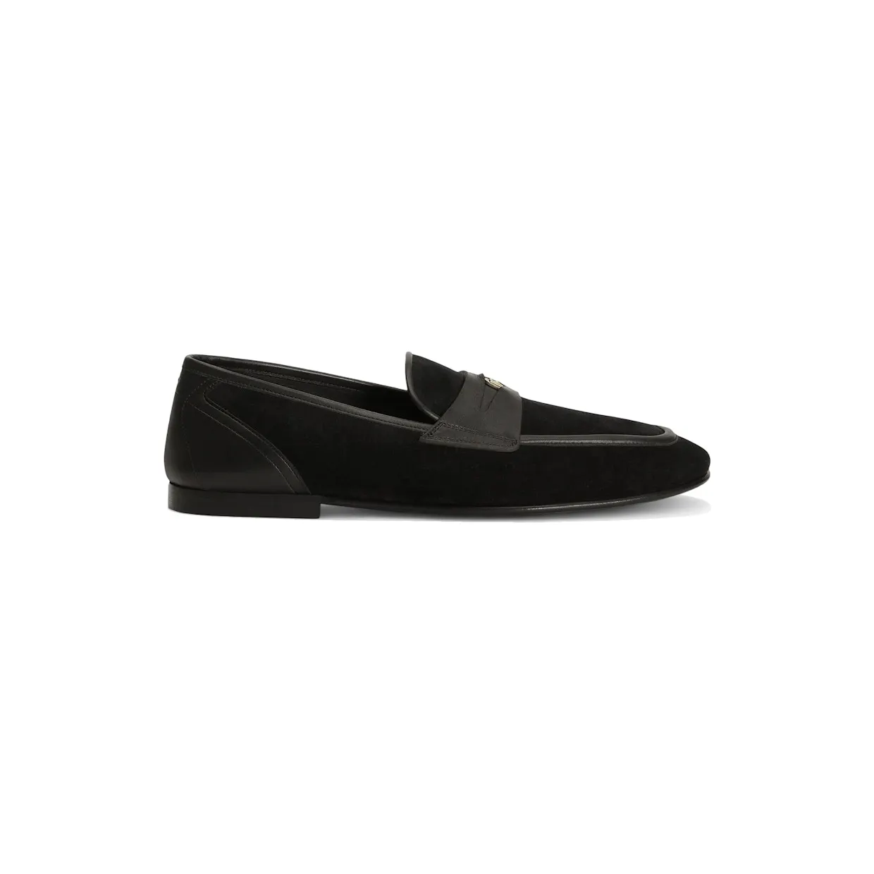 Dolce & Gabbana Split Calfskin Slipper Black (A50741 A0084 8B956)