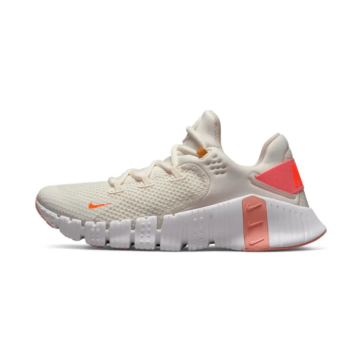 Nike Free Metcon 4 Trainingsschoenen Grey “Sail / Crimson Bliss / Pearl White / Total Orange” (CZ0596-104)