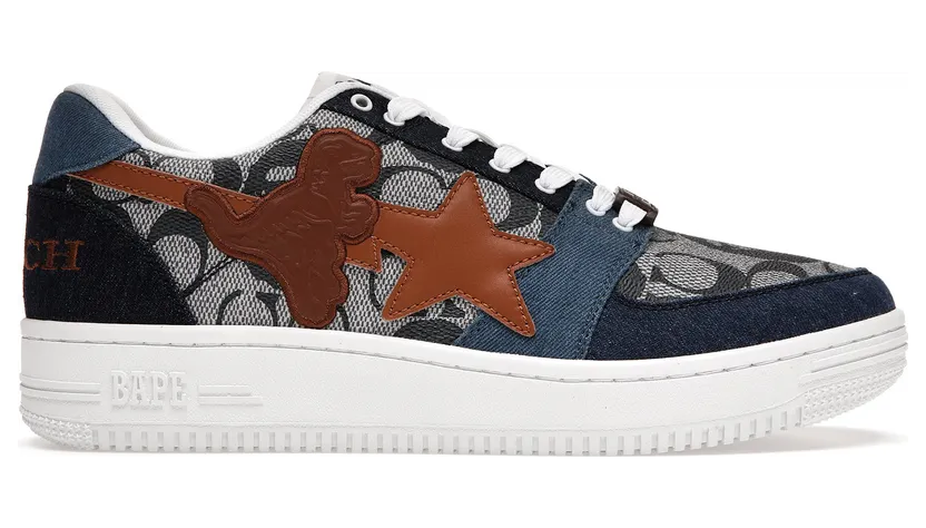 A Bathing Ape Bapesta Coach Blue (1H74-191-901)
