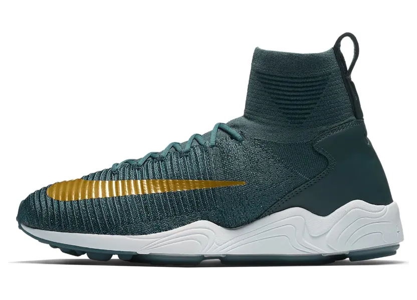Nike Zoom Mercurial XI Flyknit FC “Blue Fox / College Navy / White / Metallic Gold Coin” (852616-400)