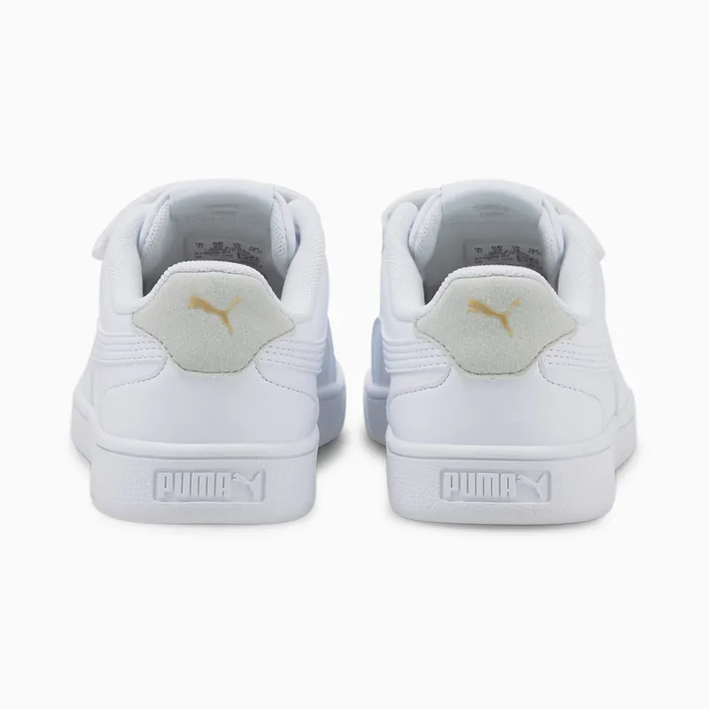 PUMA Shuffle Kids’ White/Gray Violet/Gold (375689-01)