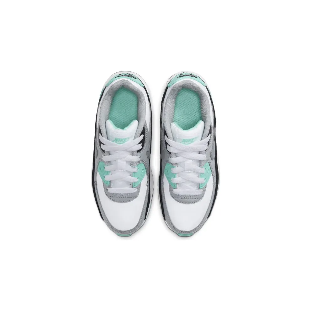 Nike Air Max 90 Hyper Turquoise (PS) White/Light Smoke Grey/Hyper Turquoise (CD6867-102)