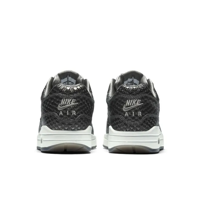 Nike Air Max 1 Reptile Metallic Pewter (W) Metallic Pewter/Metallic Pewter-Summit White (454746-015)