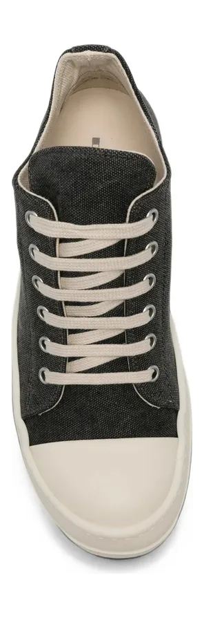 Rick Owens Drkshdw Canvas Low-top “Black” (DS02F6802 CVG 14811) (2)