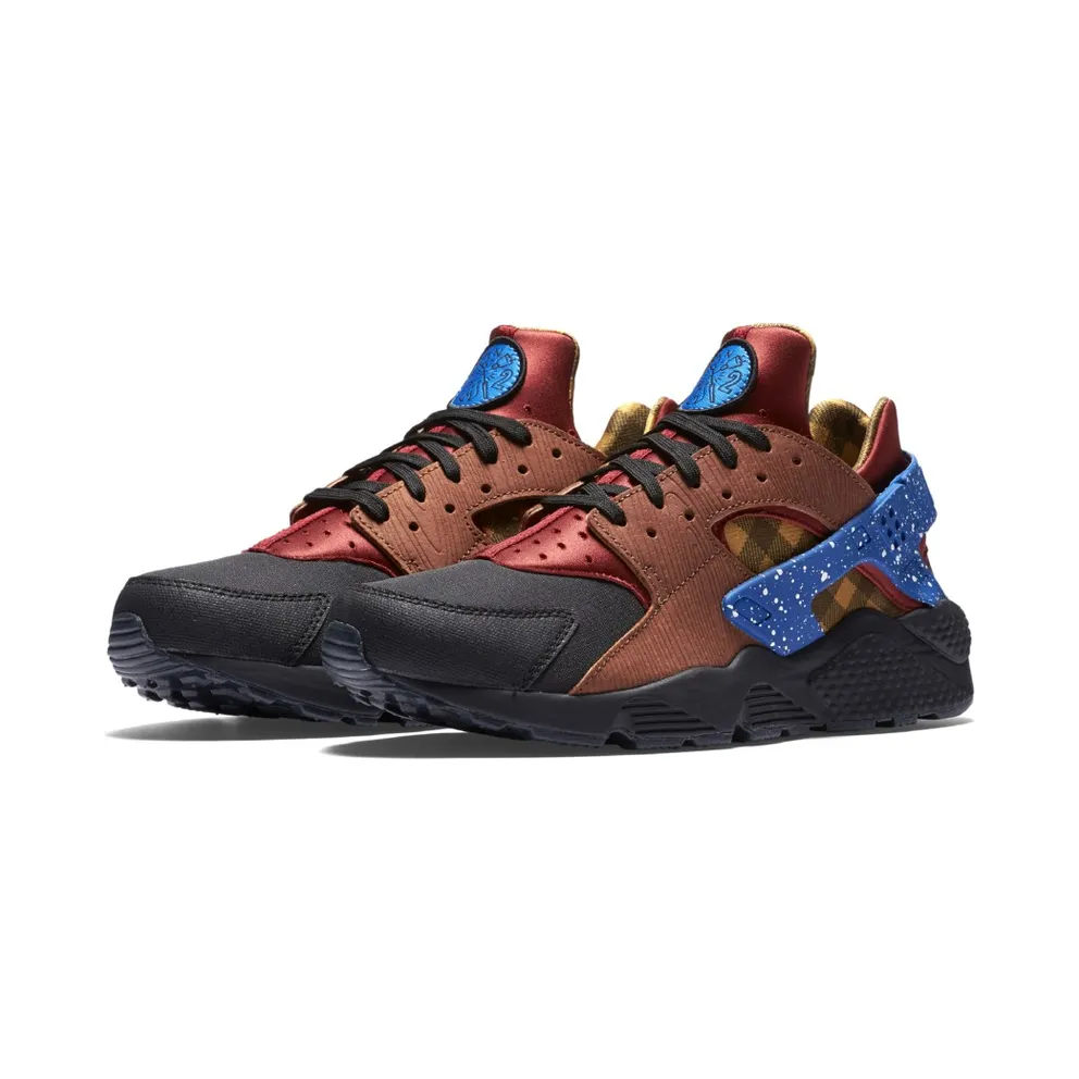 Nike Air Haurache Campfire Pack Dark Cayenne/Blue Spark-Black-Cognac-Anthracite-Gold Suede (704830-600)