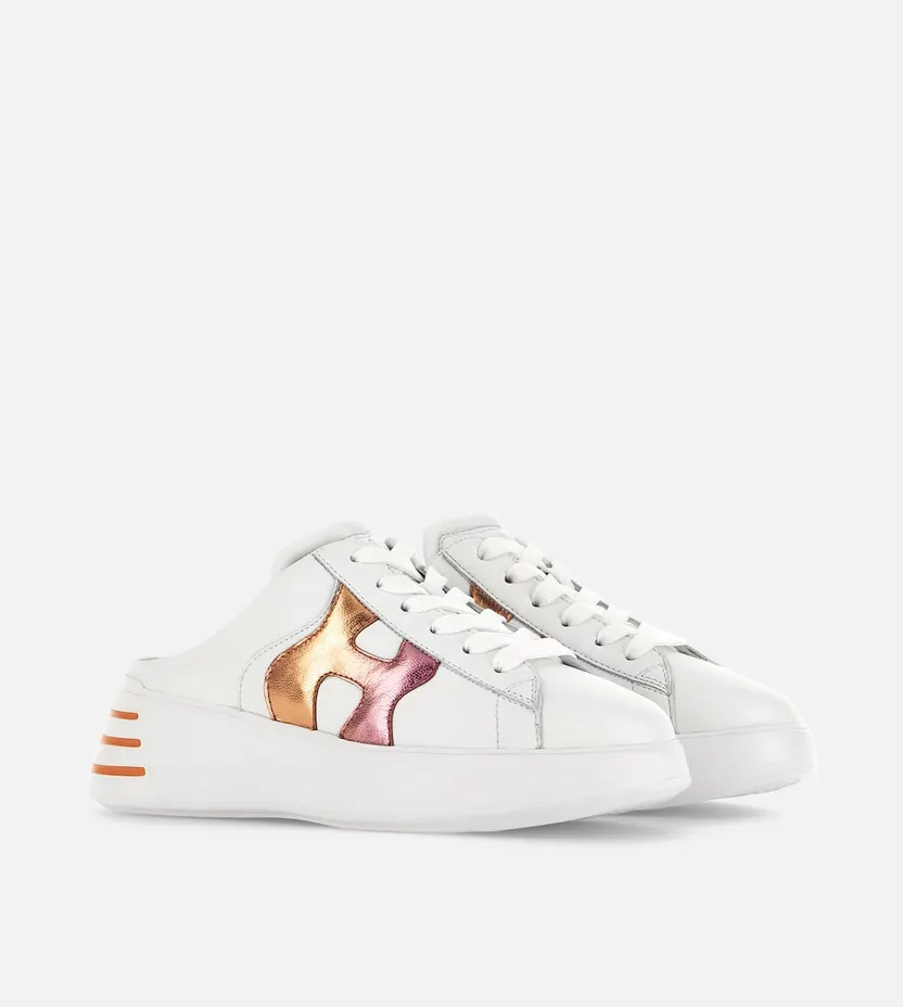 Hogan Rebel – Mules White Orange Pink (HXW5640EG82N9V0TD3)