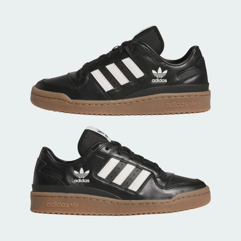 Adidas Forum Low Sneakers Core Black / Cloud White / Gum M2 (JQ0208)