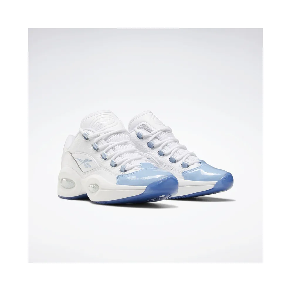 Reebok Question Low Patent Toe Carolina Blue White/Fluid Blue-Reebok Ice (Other Brands Other)