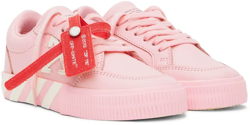 Off-White Kids Pink & White Vulcanized (OGIA001S22LEA0013001)